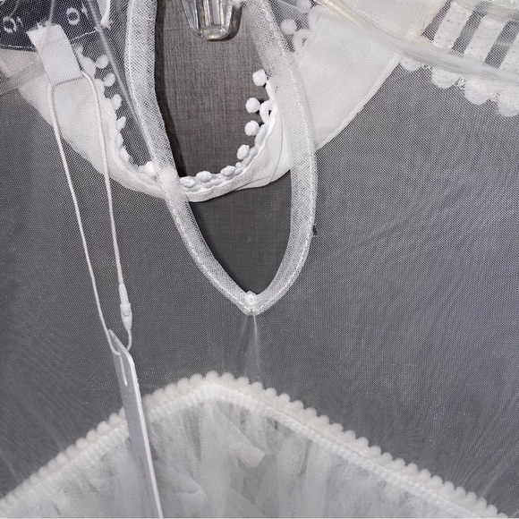 Fancy White Ruffle Top - Picture 5 of 5